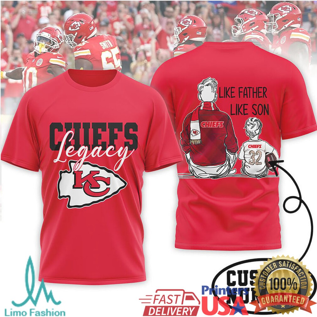 Chiefs & Colts Legacy Personalized Family Football Fan T Shirt