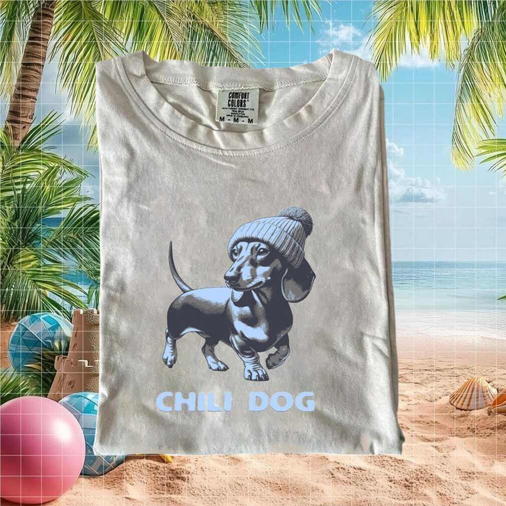 Chili Dog Wiener Dachshund Beanie Hat Funny Graphic T Shirt - Limotees LLC