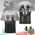 Chris Brown vs Usher The R&B Tour 2024 Two Tone Concert T Shirt - Limotees LLC