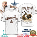 Chris Brown x Dallas Cowboys NFL Graphic T Shirt Streetwear Style - Limotees LLC