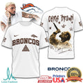 Chris Brown x Denver Broncos NFL Graphic T Shirt Streetwear Style - Limotees LLC
