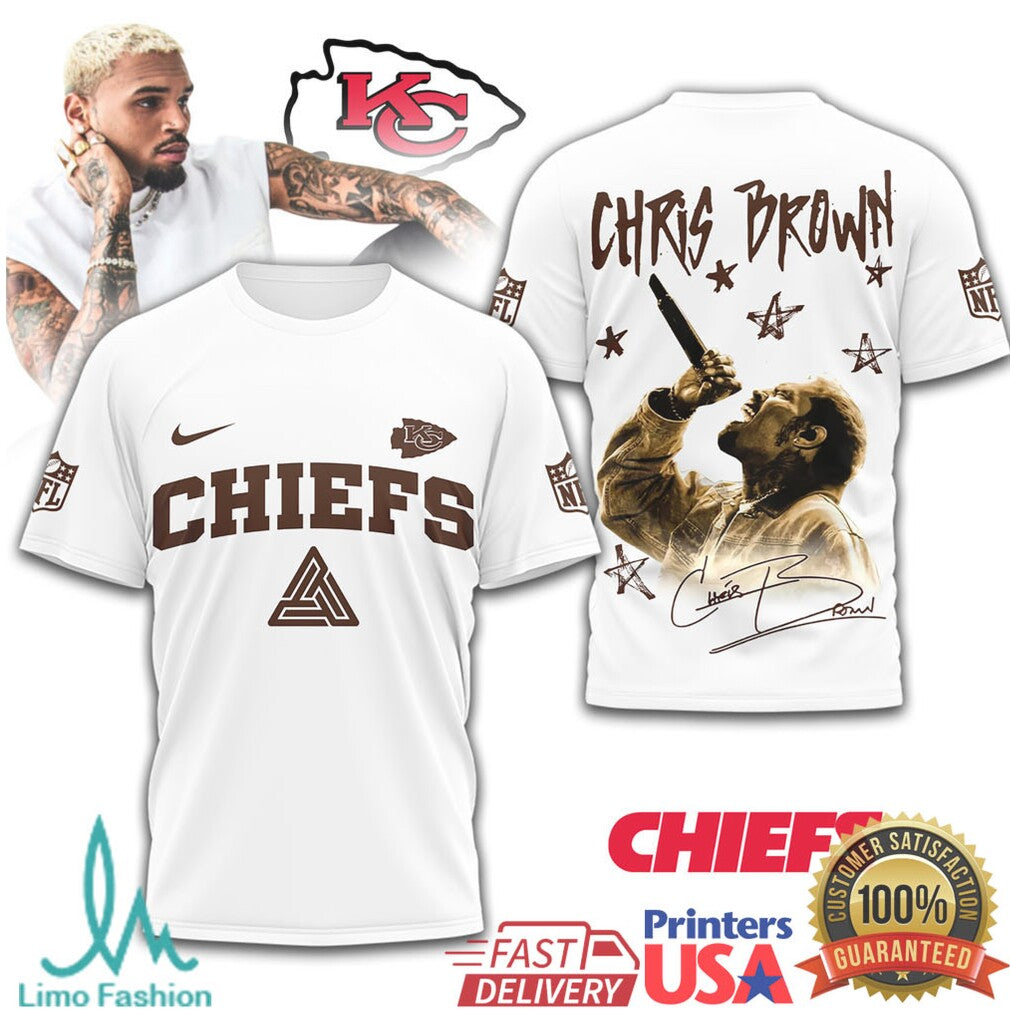 Chris Brown x Kansas City Chiefs Champions Graphic T Shirt - Limotees LLC