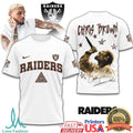 Chris Brown x Las Vegas Raiders Vintage Aesthetic NFL Tee - Limotees LLC