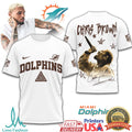 Chris Brown x Miami Dolphins Graphic Streetwear T Shirt - Limotees LLC
