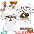 Chris Brown x Washington Commanders Vintage Graphic T Shirt - Limotees LLC