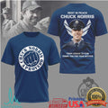 Chuck Norris Air Force Veteran Tribute “Thank You For Your Service” Navy T Shirt