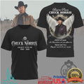 Chuck Norris Legacy Lives On 1940 2026 Memorial Angel Wings Tribute T Shirt