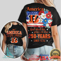 Cincinnati Bengals America 250 Years Celebration Shirt Patriotic Bengal Fan Gift - Limotees LLC