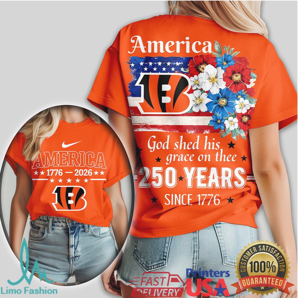 Cincinnati Bengals America 250 Years Celebration Shirt Patriotic Bengal Fan Gift - Limotees LLC