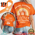 Cincinnati Bengals Animal Guardian Prevention of Cruelty to Animals Awareness T Shirt - Limotees LLC