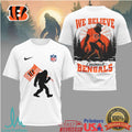 Cincinnati Bengals Bigfoot We Believe NFL Graphic T Shirt - Limotees LLC