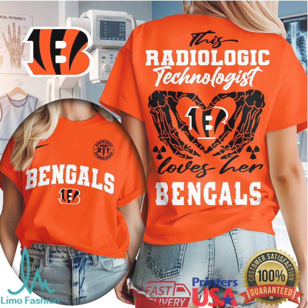 Cincinnati Bengals Football This Radiologic Technologist Loves Her Bengals Women Fans Retro T Shirt