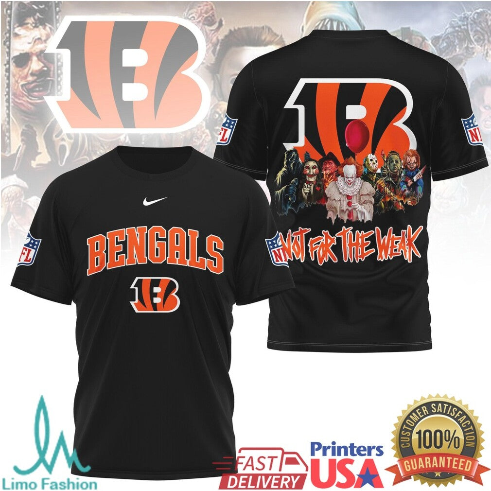 Cincinnati Bengals Horror Villains Not For The Weak T Shirt - Limotees LLC