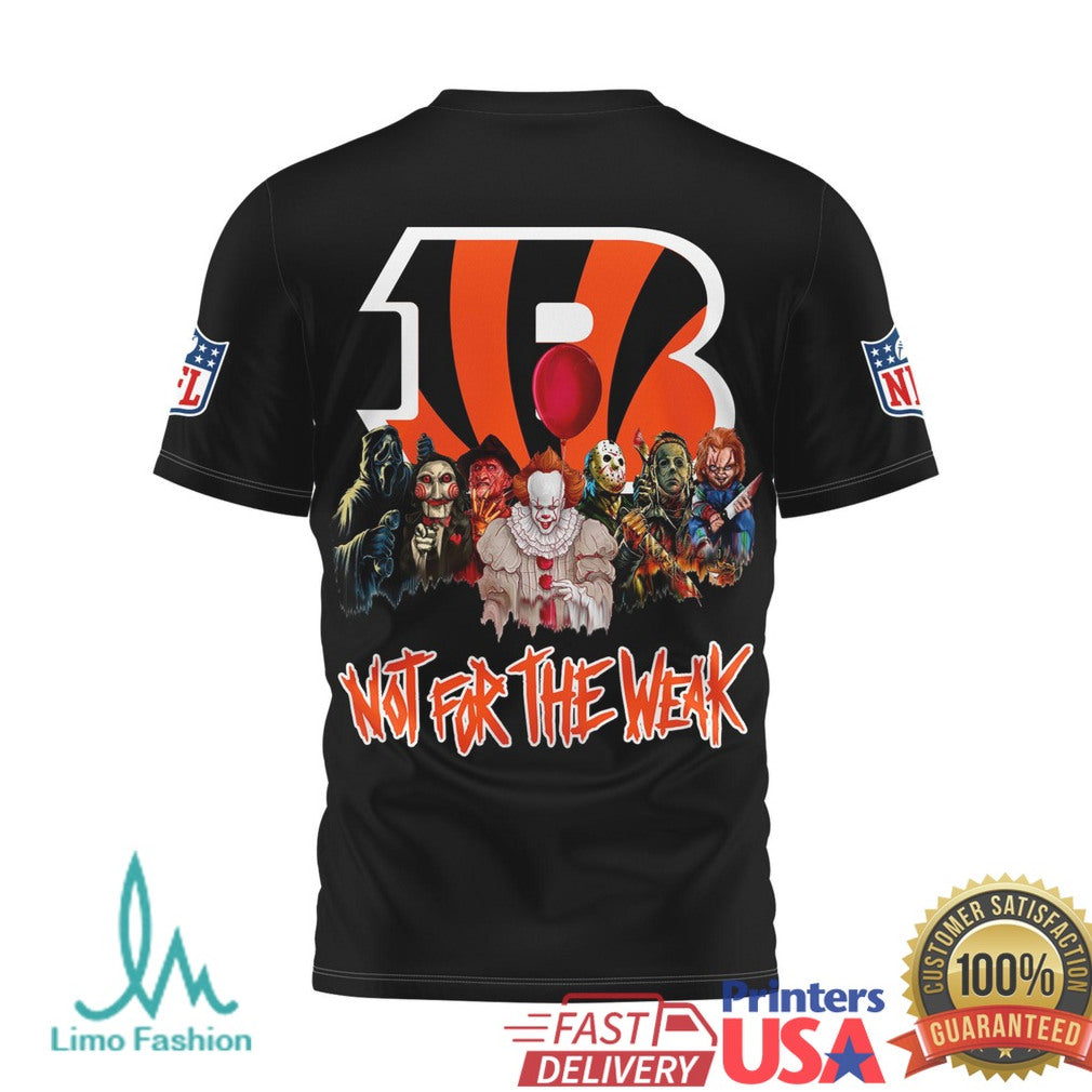 Cincinnati Bengals Horror Villains Not For The Weak T Shirt - Limotees LLC