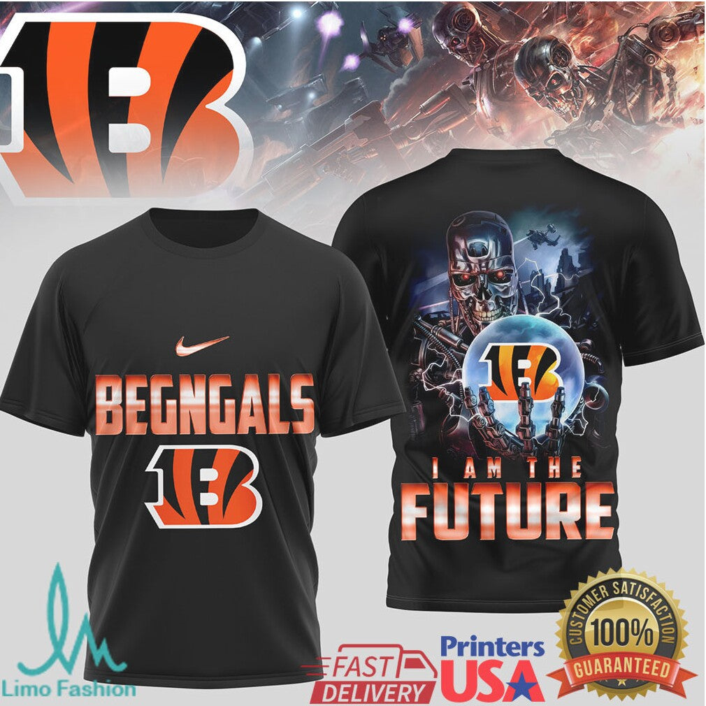 Cincinnati Bengals “I Am The Future” Metal Endoskeleton T Shirt - Limotees LLC