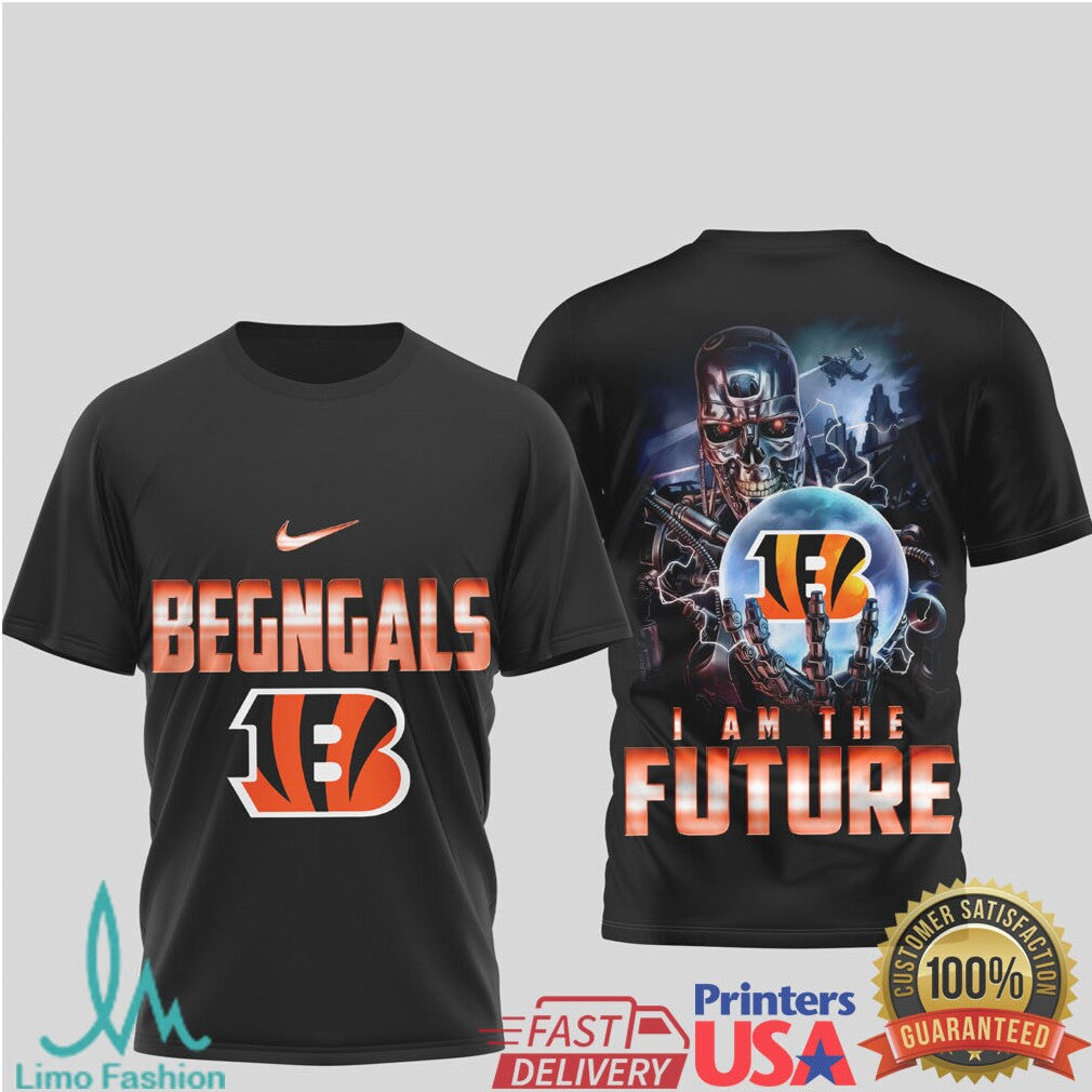 Cincinnati Bengals “I Am The Future” Metal Endoskeleton T Shirt - Limotees LLC