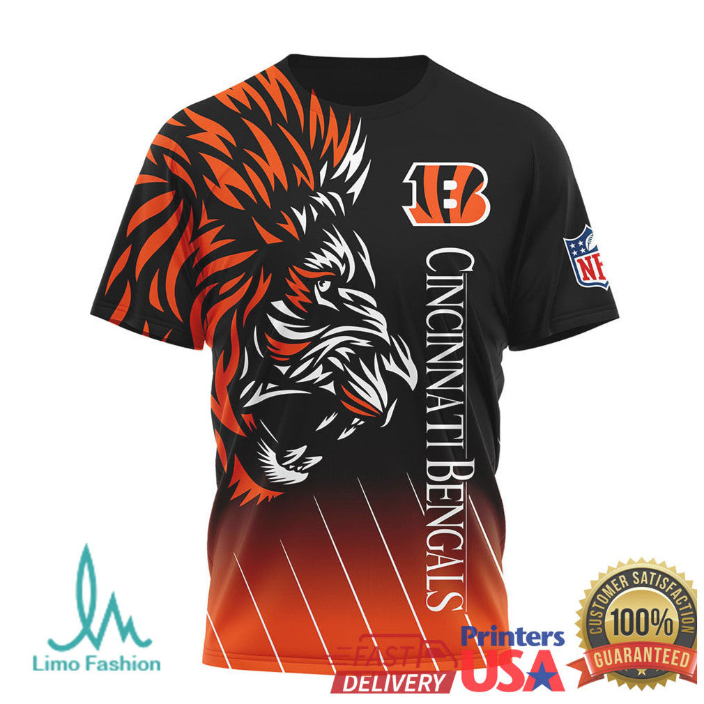 Cincinnati Bengals Lion The King Hakuna Matata Who Dey 3D All Over Print T Shirt - Limotees LLC
