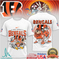 Cincinnati Bengals Looney Tunes Bugs & Taz Mashup Shirt - Limotees LLC