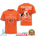 Cincinnati Bengals Mountain Biking Lifestyle T Shirt Go Bengals Gear - Limotees LLC