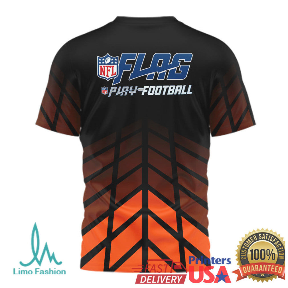 Cincinnati Bengals NFL Flag Play Football Graphic Jersey T Shirt - Limotees LLC