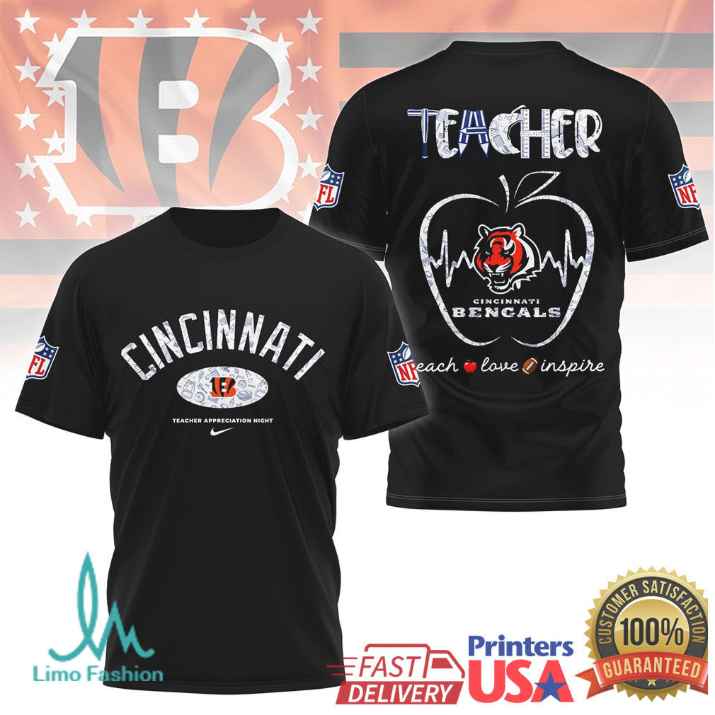 Cincinnati Bengals Nfl Teacher Appreciation Night Shirt - Limotees LLC