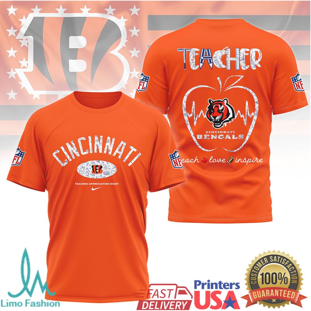 Cincinnati Bengals Nfl Teacher Appreciation Night Shirt - Limotees LLC