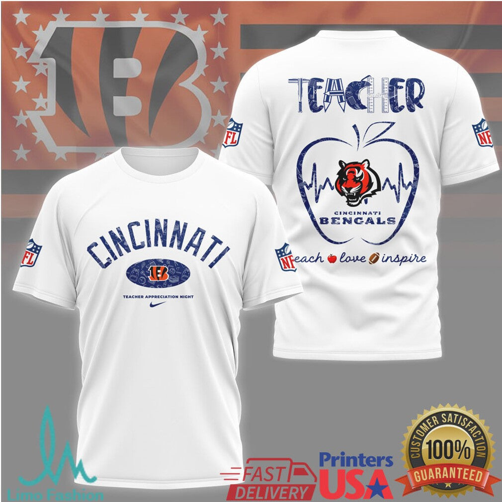 Cincinnati Bengals Nfl Teacher Appreciation Night Shirt - Limotees LLC