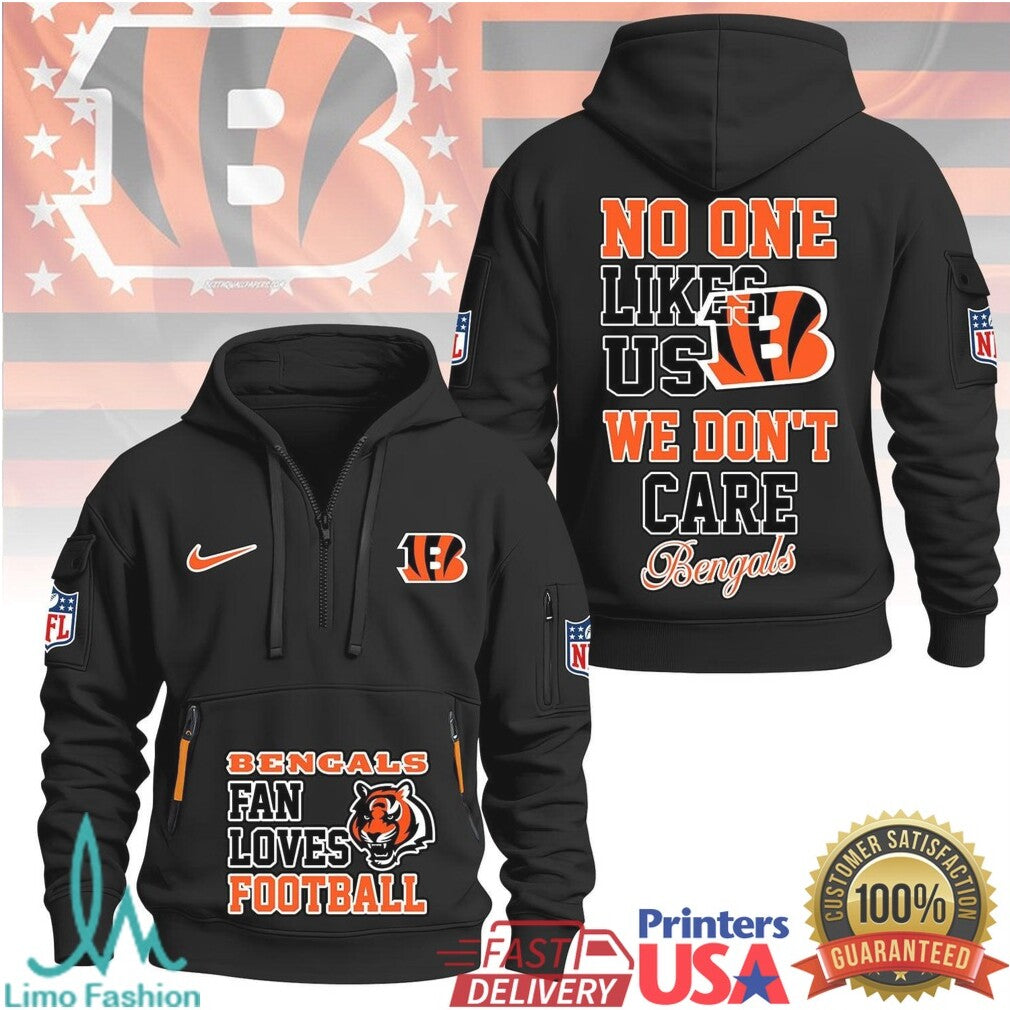 Cincinnati Bengals No One Likes Us We Don't Care Graphic T Shirt - Limotees LLC