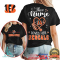 Cincinnati Bengals Nurse Heart Stethoscope Shirt - Limotees LLC