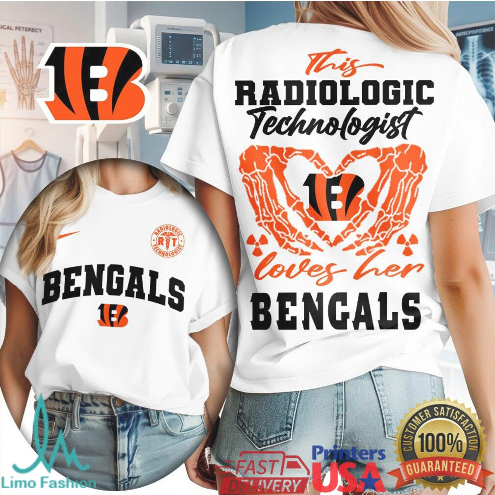 Cincinnati Bengals Radiologic Technologist T Shirt Rad Tech Loves Her Bengals T Shirt - Limotees LLC