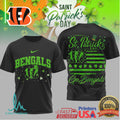 Cincinnati Bengals St. Patrick'S Day Leprechaun Hat Shamrocks Tshirt - Limotees LLC