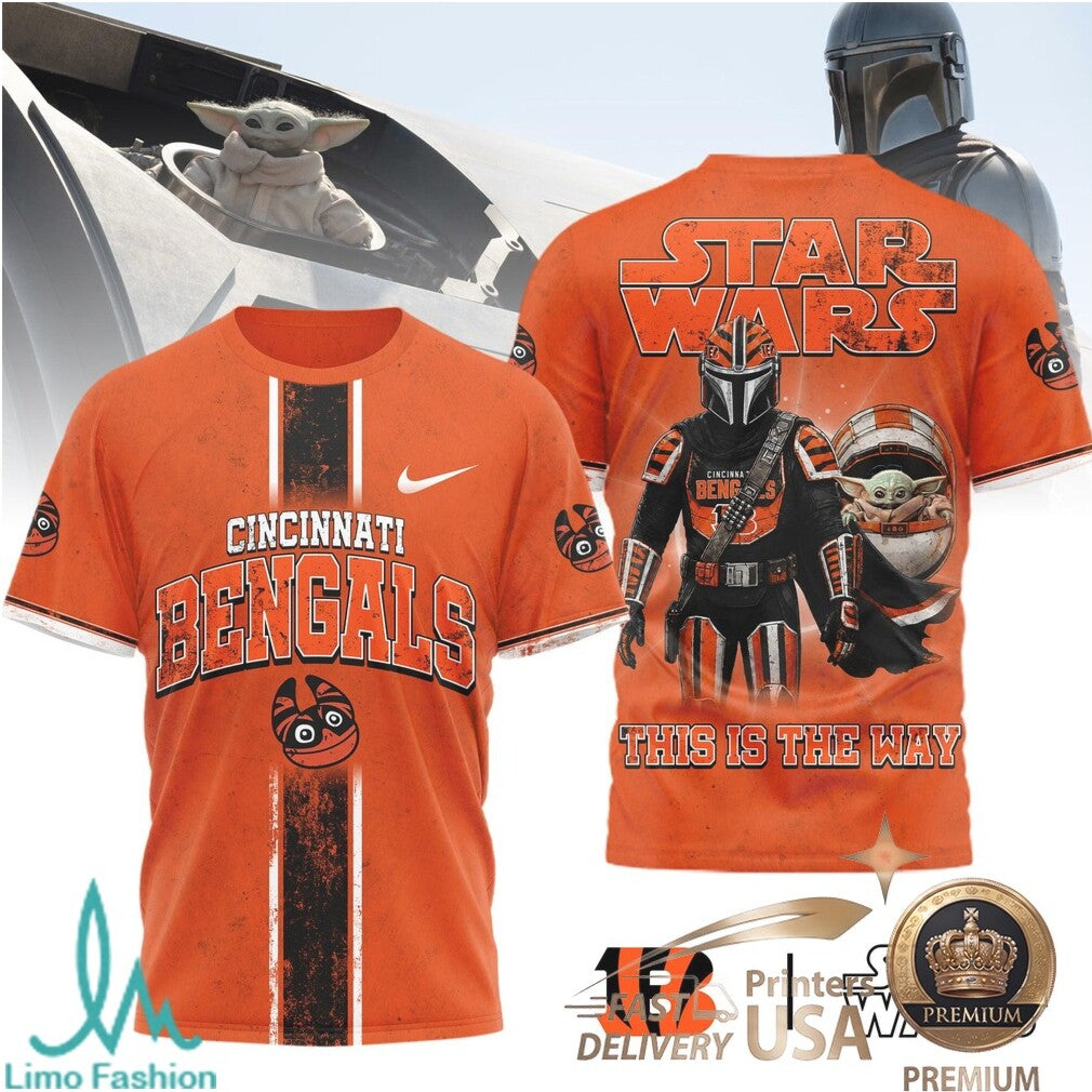 Cincinnati Bengals Star Wars The Mandalorian This Is The Way T Shirt - Limotees LLC
