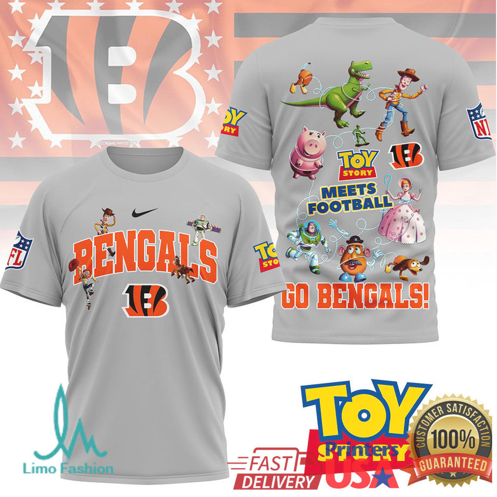 Cincinnati Bengals Toy Story Meets Football Fan T Shirt - Limotees LLC