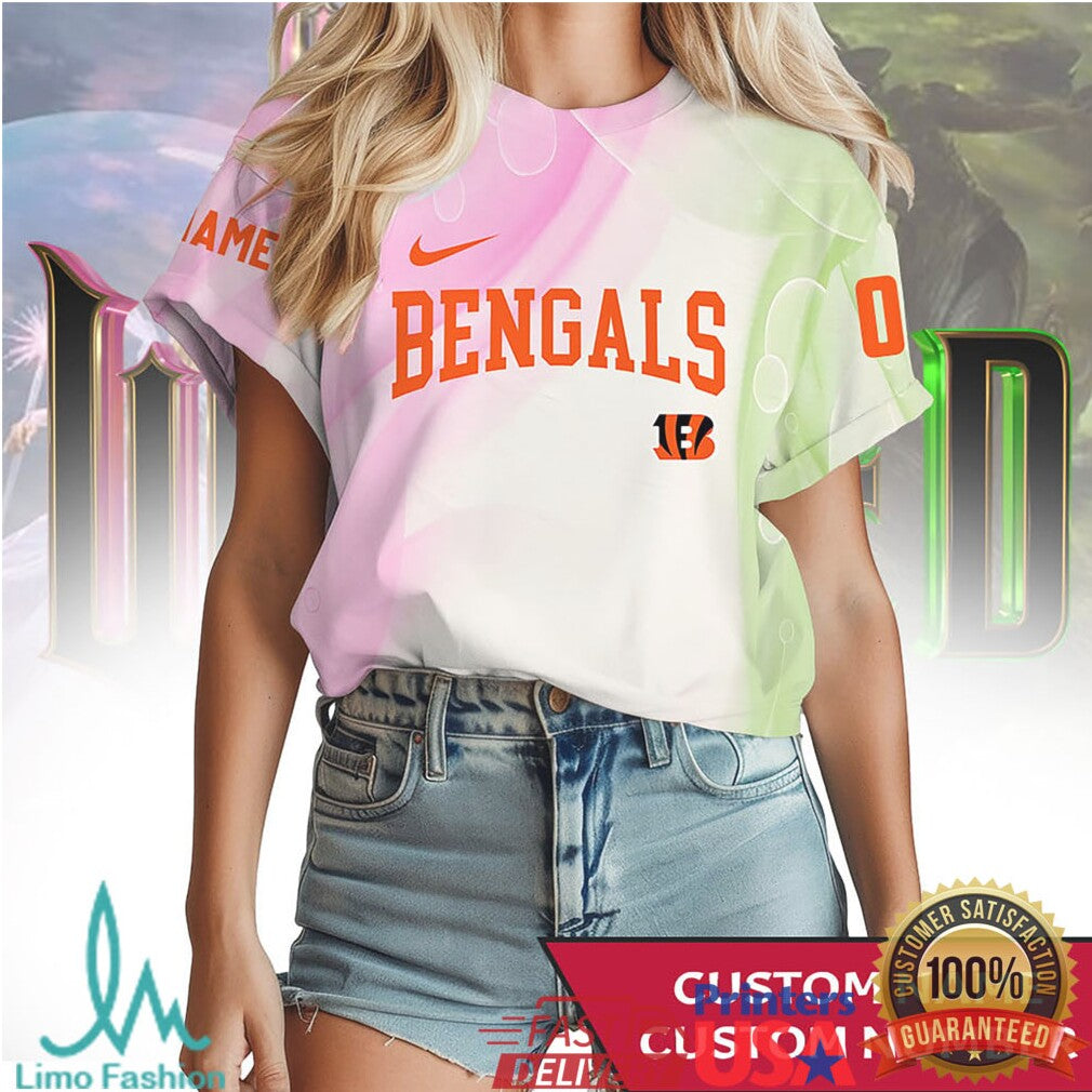 Cincinnati Bengals Wicked Emerald City & Munchkinland Custom T Shirt - Limotees LLC