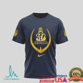Cincinnati Bengals x Hamilton Musical Not Throwing Away My Shot Navy Performance T Shirt - Limotees LLC