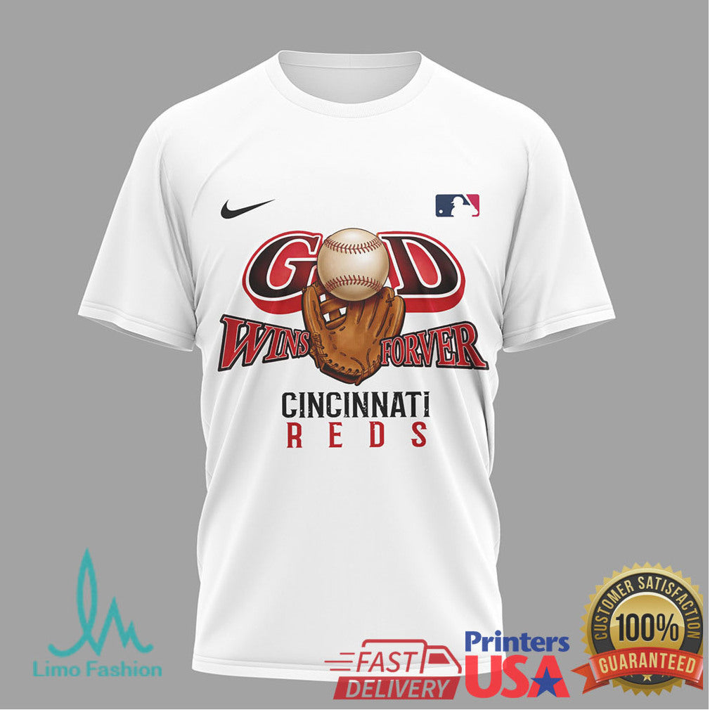 Cincinnati Reds Baseball It's In Jesus Name We Play Religious T Shirt - Limotees LLC