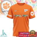 Clemson Tigers Custom Name & Number Deadhead Fan Tie Dye Style Shirt - Limotees LLC