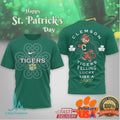 Clemson Tigers St. Patrick's Day “Lucky Like a Tiger” Green T Shirt - Limotees LLC