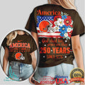 Cleveland Browns America 250 Years 1776 2026 Anniversary T Shirt - Limotees LLC
