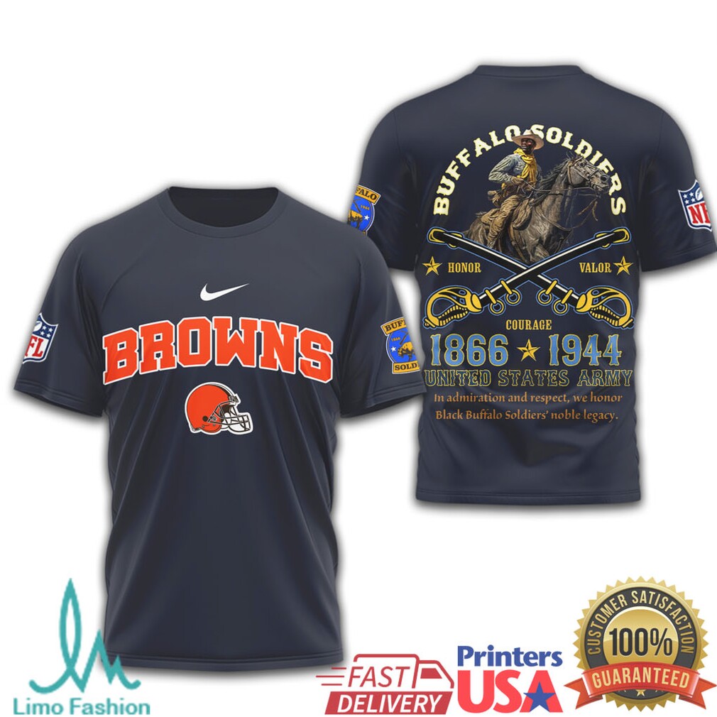 Cleveland Browns Buffalo Soldiers Honor & Courage Graphic Tee - Limotees LLC