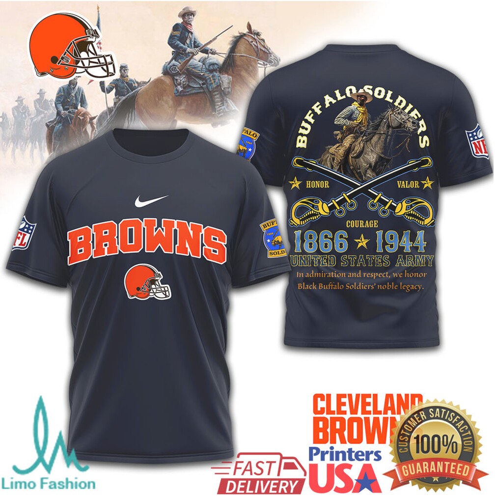 Cleveland Browns Buffalo Soldiers Honor & Courage Graphic Tee - Limotees LLC