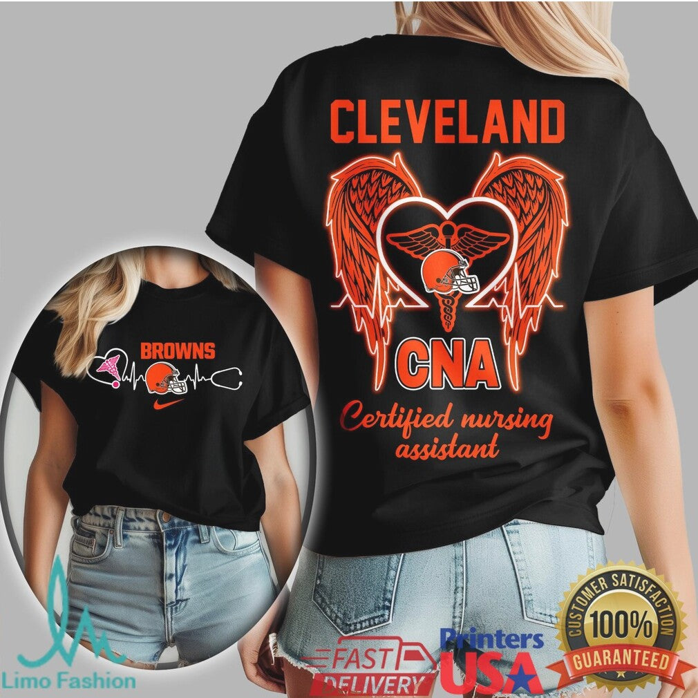 Cleveland Browns CNA T Shirt Brownies Fan Nursing Assistant Medical T Shirt - Limotees LLC