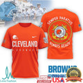Cleveland Browns Coast Guard Semper Paratus Military Performance T Shirt - Limotees LLC
