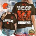 Cleveland Browns Football This Radiologic Technologist Loves Her Browns Women Fans Retro T Shirt