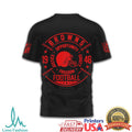 Cleveland Browns Freedom Football Helmet Graphic Black T Shirt - Limotees LLC