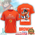 Cleveland Browns Goku Anime Football Fan Graphic T Shirt - Limotees LLC