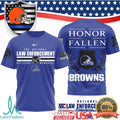 Cleveland Browns Honor the Fallen Law Enforcement Appreciation T Shirt - Limotees LLC