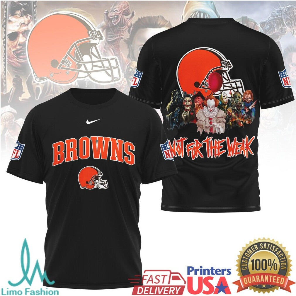 Cleveland Browns Horror Villains Not For The Weak T Shirt - Limotees LLC