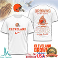Cleveland Browns Jesus in My Heart Christian Sports Fan T Shirt - Limotees LLC