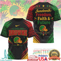 Cleveland Browns Juneteenth Freedom Faith Future Football T Shirt - Limotees LLC